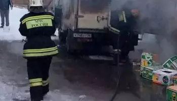 Пожар в фуре в Воронеже: спасатели ликвидировали возгорание