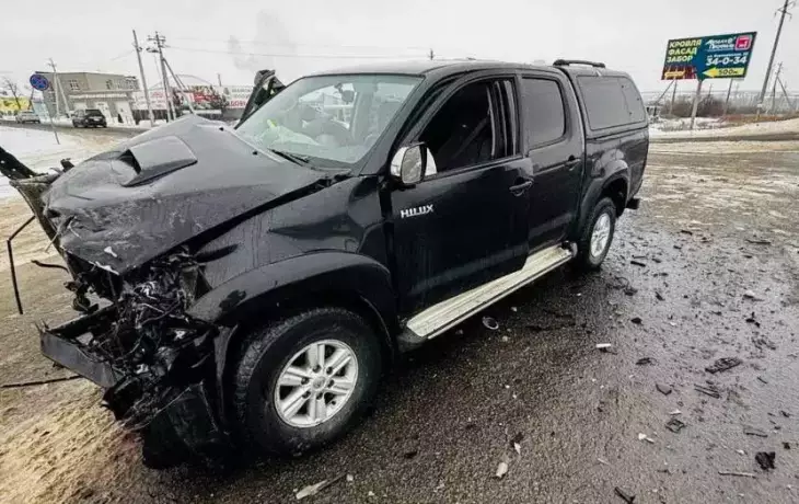 ДТП в Лискинском районе: Toyota Hilux столкнулась с КамАЗом
